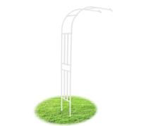 Metal Garden Arch Pergola for Climbing Plants - Half Arch Trellis Adjustable Widths 60-300 cm Size W220xH240cm (W7.2xH7.9ft) - Perfect for Garden Decor and Support.