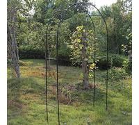 Metal Garden Arch, Plant Climbing Support, Outdoor Decoration for Weddings, Black Iron Arch for Garden, Patio, Greenhouse, Flower Climbing Frame (Color: Black, Size: Adjustable)