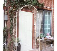 Metal Garden Arch,Rose Arches Arbors With Graceful Curves,Plant Climbing Arches,Support Trellis Archway Pergola Trellis,For Birthdays,Weddings And Romantic Evenings,130/140X40X23,Beige140X40X230Cm