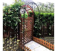 Metal Garden Arch,Rose Arches Arbors With Graceful Curves,Plant Climbing Arches,Support Trellis Archway Pergola Trellis,For Birthdays,Weddings And Romantic Evenings,130/140X40X23,Black130X40X230Cm