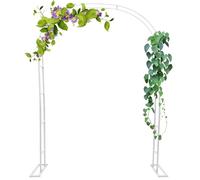 Metal Garden Arch Sturdy Outdoor Indoor Trellis for Climbing Plants Flowers & Vines White 350x220cm Perfect for Gardens Lawns & Pathways