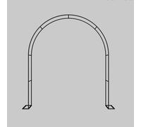 Metal Garden Arch Trellis for Climbing Plants Outdoor Wedding Arbor & Ceremony ArchBlack 140x230x40 cmPerfect for Garden Parties & Landscaping Decor