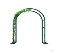 Metal Garden Arch Trellis for Climbing Plants - Rust-Resistant Support Frame for Roses & Decorations - Sturdy 350 x 250 cm Arch in Green Finish