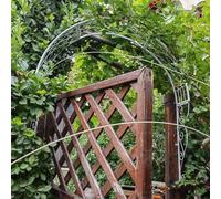 Metal Garden Arch Trellis for Climbing Plants - Wall Mounted Archway for Windows, Doors, Entrances