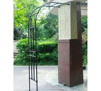 Metal Garden Arch Trellis for Climbing Plants, Wall-Mounted Outdoor Arbor for Flowers, Vines & Vegetables, Half-Sided Design, Home Yard Decor, 90x40x240 cm