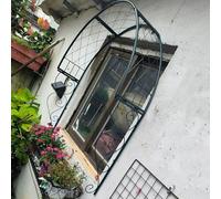 Metal Garden Arch Trellis for Climbing Plants Wall Mounted Rose Archway for Windows and Doors Entrances