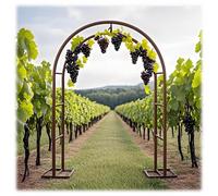 Metal Garden Arch Trellis for Climbing Plants Wedding Arbor 4.6ft7.9ft Indoor/Outdoor Pergola Bronze Finish Perfect for Party & Ceremony Decoration