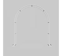 Metal Garden Arch Trellis for Climbing PlantsOutdoor Wedding Arbor & Ceremony Decor White Garden Arch for Parties Size: 260x230x40 cmPerfect for Gardens & Events