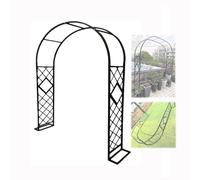 Metal Garden Arch Trellis French Style Steel Wedding Archway Adjustable Width 140 340cm Height 230cm Perfect for Outdoor Decor Plants and Events