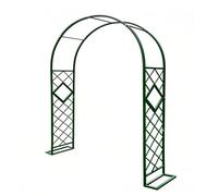 Metal Garden Arch Trellis Outdoor Arbor Pera for Climbing Plants Wedding Arches for Patio & Backyard Decor (Green 8.5ft W x 7.5ft H)