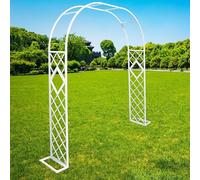 Metal Garden Arch Trellis Pergola for Climbing Plants, Decorative Outdoor Support Structure, Ideal for Gardens and Landscaping, W220 x H230 cm