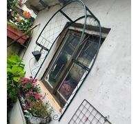 Metal Garden Arch Trellis Wall Mounted Rose Arch Garden Trellis for Windows Doors Entrances for Climbing Plants Garden Archway