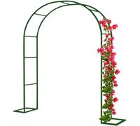 Metal Garden Arch - Weather Resistant Arbour for Climbing Plants, Roses, and Fruit - Sturdy Steel Frame for Indoor and Outdoor Decor