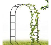 Metal Garden Arches for Climbing Plants & Roses 5.9x7.2ft Outdoor Decoration Black Garden Trellis for Parties & Events Durable Support for Flowers
