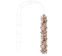 Metal Garden Arches Wedding Trellis7.9FT High Arbor For Garden Outdoor Arbor Patio Arch Trellis For Climbing Plants(CreamW250 x H240cm)