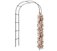 Metal Garden Arches Wedding Trellis7.9FT High Arbor For Garden Outdoor Arbor Patio Arch Trellis For Climbing Plants(BlackW250 x H240cm)