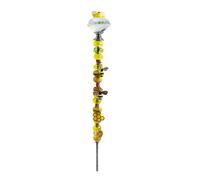 Metal Garden Bee Ornaments - Yellow Sculpture - Stake Decoration, Vivid Honey Bees Yard Statue - Flower Bed Reinforcement | Cute Buzzing Decoration, Iron Stick Backyard Landscape Arrangement