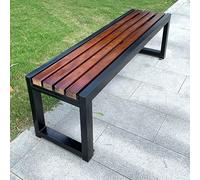 Metal Garden Bench for 2 Patio Seating 180cm Outdoor Terrace & Porch Furniture 400kg Load Capacity No Backrest Perfect for Parks & Backyards