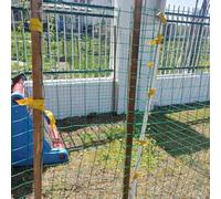 Metal Garden Fence 1.2m x 30m, PVC Coated Wire Mesh for Fruit Gardens, 6cm Mesh Size, Poultry Netting, 2.0mm Thick, Ideal for Gardening and Protection