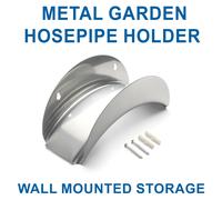 Wall Mounted Metal Garden Hose Holder Bracket Cable Storage