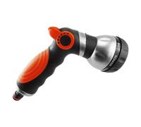 Metal Garden Hose Spray Gun 8 Pattern Nozzle - Adjustable Water Flow Trigger Control with Quick Connect Adaptor and Non Slip Ergonomic Grip - Heavy Duty Sprayer for Watering Plants, Car Wash, Cleaning