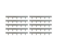 Metal Garden Lawn & Border Edging in Grey (10m x 8cm) - 10 Panels