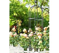 Metal Garden Obelisk, 1.8m-3.3m Large Garden Obelisk, For Climbing Vines, Rose Plants, Bird Top Decoration, Heavy Duty Plant Cage Climbing Frame, Professional Weatherproof Material
