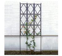 Metal Garden Obelisk, Foldable Rose Trellis, Metal Plant Obelisk, Flower Stand For Climbing Plants, 120cm, 150cm, 180cm, 220cm, Width 60cm, Metal Steel Pipe + PP Grid Design, Easy To Install