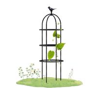 Metal Garden Obelisk, Garden Obelisk Trellis for Climbing Plants Tomato Plant Cage for Support Rose Metal Round Obelisks Birdcage Shape 180x50cm 230x50cm 280x50cm 330x50cm