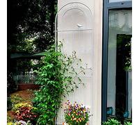 Metal Garden Obelisk, Outdoor Metal Garden Trellis Obelisk, decorative wall Iron art fence, climbing aid trellis for Flowers/Vegetables/Fruits/Vines Support, Two piece splicing combination
