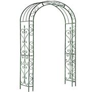 Metal Garden Patio Loire Arch Rose Arbour Archway Climbing Plant Trellis Black