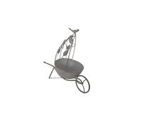 Acacia Home Cream Metal Garden Planter 36cm - Wilko