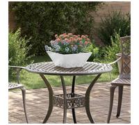 vidaXL Garden Planter 5 pcs Silver 35 x 35 x 15 cm Galvanised Steel