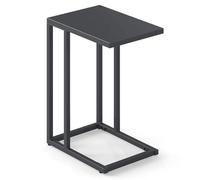 Metal Garden Side Table - Slim Patio Coffee Table for Indoor/Outdoor Use, Perfect as Sofa End Table, Laptop Holder, ack Table for Living Room, Bedroom, Balcony