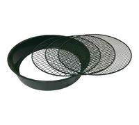 Metal Garden Sieve Soil Sand Screen Steinsieb 3 IN 1 3 Inserts 37 x 32 x 7,5cm