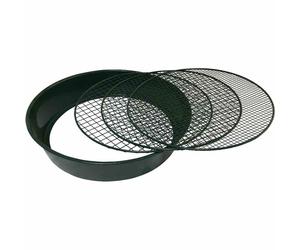 Metal Garden Sieve Soil Sand Screen Steinsieb 3 IN 1 3 Inserts 37 x 32 x 7,5cm