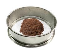 Metal Garden Soil Sieve, Heavy Duty Garden Riddle, Stainless Steel Ga.rden Sieve Riddle 3mm Fine Mesh, Metal Strainers for Rice Flours Sand Stones in Kitchen Yard