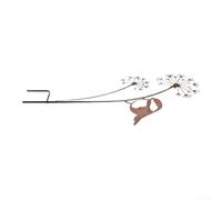 Metal Garden Stake Art with Butterfly Design - Weatherproof Outdoor Decor for Lawn & Flower Beds - 30cm Iron Plant for sculpture(Dandelion Bird)