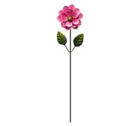 Metal Garden Stake - Realistic Rust-proof Waterproof,Artificial Flower Metal Stake Decoration - 15.75x2.95 Inches For Patio Pathway Lawn Backyard Porch Farmhouse Spring Season Yard