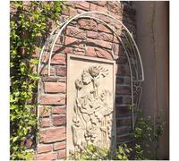 Metal Garden Trellis Arch for Climbing Plants - Wall-Mounted Semi-Circular Pergola for Doors, Entrances, and Windows