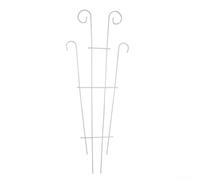 Metal Garden Trellis Fan Design Plant Support Frame for Climbing Plants Indoor Outdoor Wall Mounted Growing Support for Potted Vegetables Ivy Roses Jasmine Beans Peas Grape Vines(White)