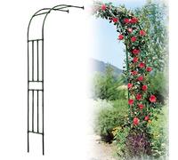 metal garden trellis for climbing plants adjustable width 60 300 cm 240 cm support height robust and durable green ideal for vertical gardening