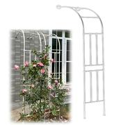 Metal Garden Trellis for Climbing Plants - Weatherproof Half Arch Structure, Steel Frame for Outdoor Decor and Support, 240 x 240 x 45 cm