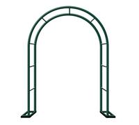 Metal Garden Trellis for Roses - Wedding Arch Adjustable Width 80-350cm Perfect for Patios Windows & Gardens (Green W200 x H220cm)
