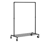 Metal Garment Rack Coat Hanging rack Clothes Rail Hanger Rail Stand Portable