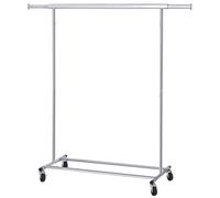 Metal Garment Rack Coat Hanging rack Clothes Rail Hanger Rail Stand Portable