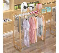 Metal Garment Rack with 3-Tier Shelf, Space-Saving Hanging Rack for Boutique, Retail, and Home Use
