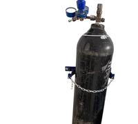 Metal Gas Cylinder Holder Wall Mount Bracket with Screws Safety Chain 35cm-65cm 1-5 Pcs(1 Pc,L-35cm(13 3/4"))