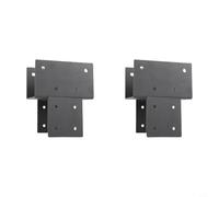 Metal Gazebo Beam Connector 4x4'' with Actual 3 5x3 5'' Size, Heavy Duty Post Cap Bracket Providing Strong Support for Outdoor Wood Structures (2pcs)