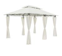 Metal Gazebo Topas Cream 3x4m with Side Panels